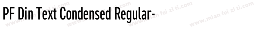 PF Din Text Condensed Regular字体转换